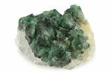 Fluorescent Green Fluorite On Quartz - Diana Maria Mine, England #243335-1